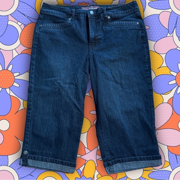 Gloria Vanderbilt Pants - Gloria Vanderbilt Skimmer Jeans Shorts size 10